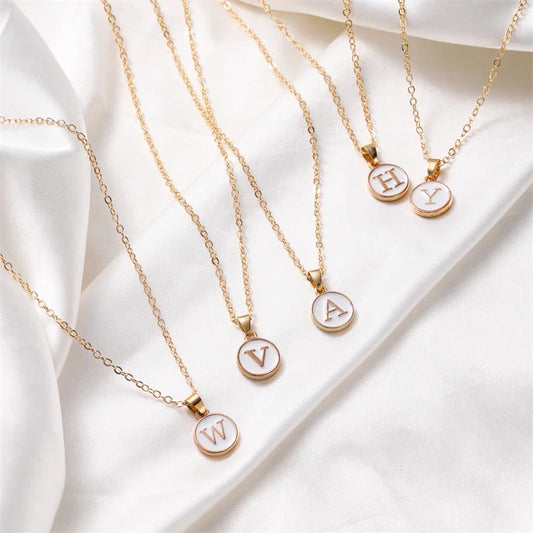 2023 New Fashion Personalized 26 Initials Charm Necklace For Women Men Premium Design Name Necklace Ladies Jewelry Gift