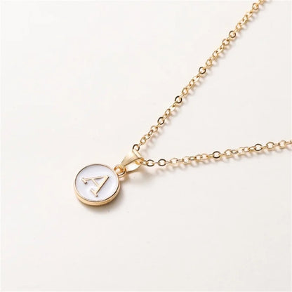 initials charm necklace